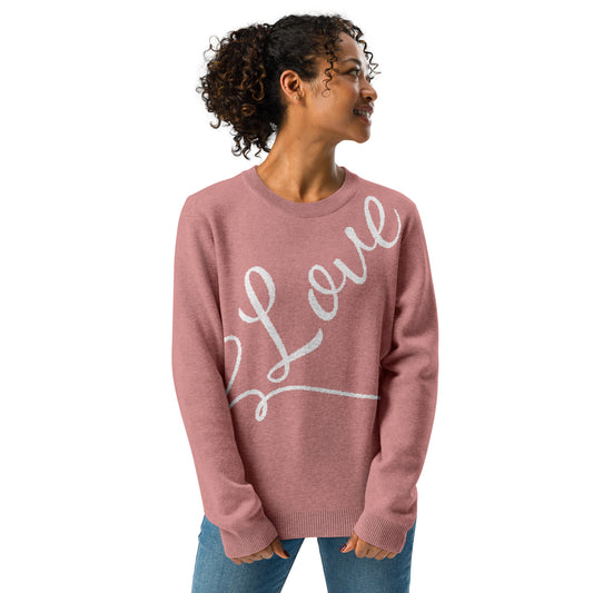 Love Sweater – Diagonal Charm Womans Knit Sweater