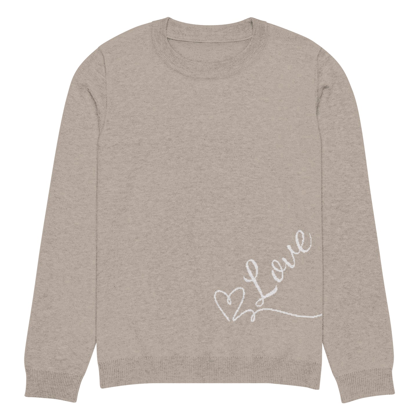 Love Sweater – Subtle Accent Womans Knit Sweater